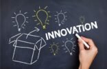innovation on chalkboard
